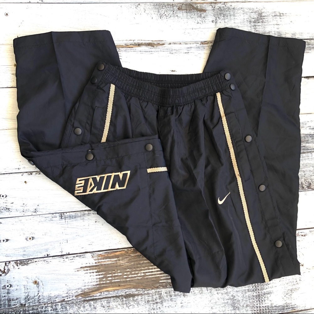 VTG Nike Embroidered Grey Tag Break Away Warmup Pants Basketball